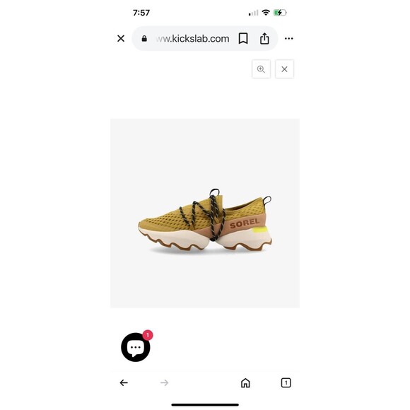 Sorel Kinetic Impact Shoe Woman's  Lace Mesh Chunky Sole Sz 9.5 Eu‎ 40.5 READ - Picture 8 of 11